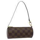 LOUIS VUITTON Damier Ebene Papillon Pouch LV Auth 126574V-1