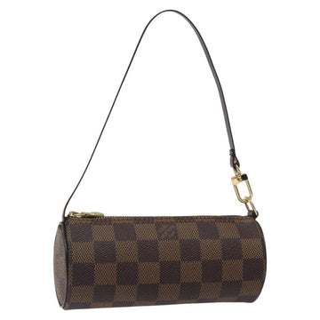 LOUIS VUITTON Damier Ebene Papillon Pouch LV Auth 126574V