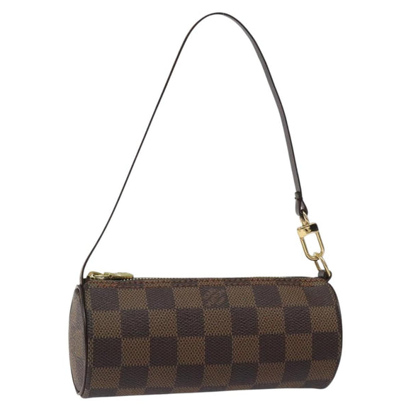 LOUIS VUITTON Damier Ebene Papillon Pouch LV Auth 126574V