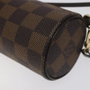 LOUIS VUITTON Damier Ebene Papillon Pouch LV Auth 126574V-14