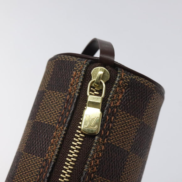 LOUIS VUITTON Damier Ebene Papillon Pouch LV Auth 126574V