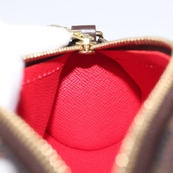 LOUIS VUITTON Damier Ebene Papillon Pouch LV Auth 126574V