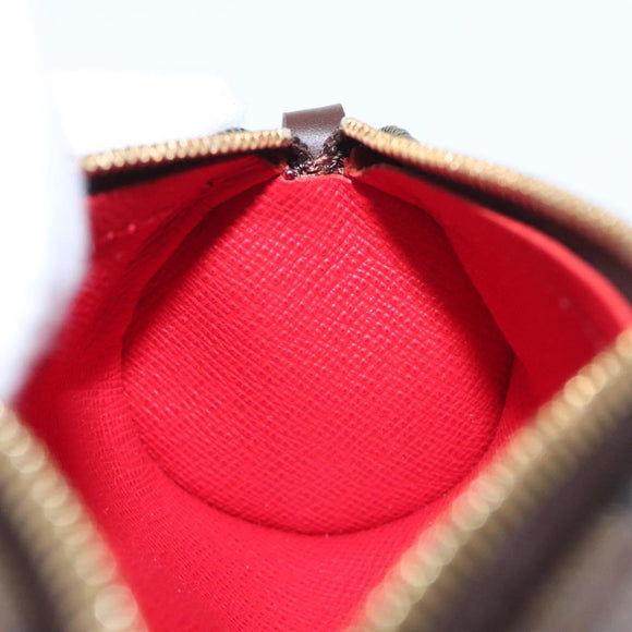 LOUIS VUITTON Damier Ebene Papillon Pouch LV Auth 126574V