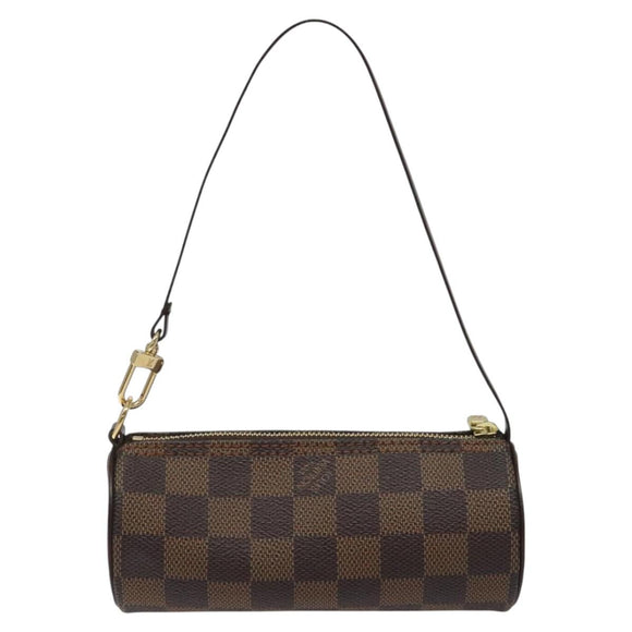 LOUIS VUITTON Damier Ebene Papillon Pouch LV Auth 126574V