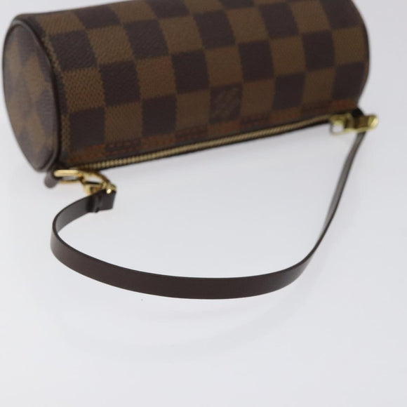 LOUIS VUITTON Damier Ebene Papillon Pouch LV Auth 126574V