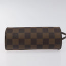 LOUIS VUITTON Damier Ebene Papillon Pouch LV Auth 126574V-5