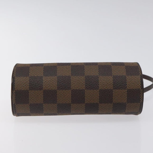 LOUIS VUITTON Damier Ebene Papillon Pouch LV Auth 126574V