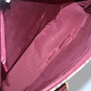 BURBERRY Nova Check Tote Bag Canvas Beige Red gold Auth 126583-12