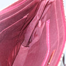 BURBERRY Nova Check Tote Bag Canvas Beige Red gold Auth 126583-19