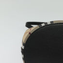 BURBERRY Nova Check Shoulder Bag PVC Beige Gold Auth 126584-10