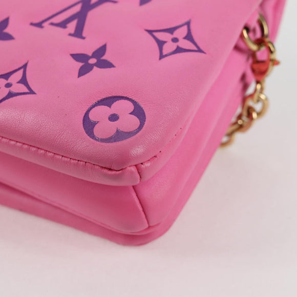 LOUIS VUITTON Monogram Pochette Coussin Shoulder Bag Pink M80745 LV Auth 126599M