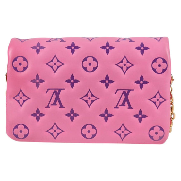 LOUIS VUITTON Monogram Pochette Coussin Shoulder Bag Pink M80745 LV Auth 126599SAM