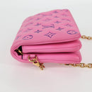 LOUIS VUITTON Monogram Pochette Coussin Shoulder Bag Pink M80745 LV Auth 126599SAM-5