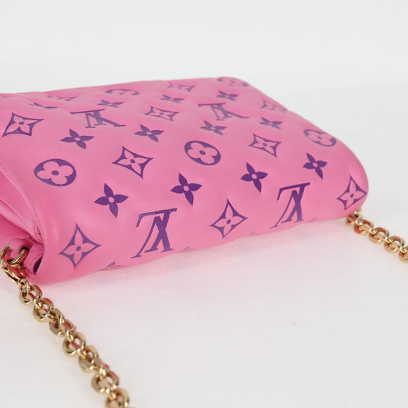 LOUIS VUITTON Monogram Pochette Coussin Shoulder Bag Pink M80745 LV Auth 126599M