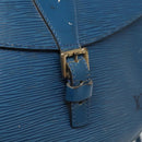 LOUIS VUITTON Epi June Feuille Shoulder Bag Blue M52155 LV Auth 126600-9