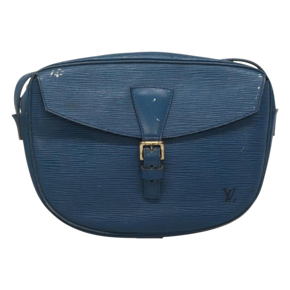 LOUIS VUITTON Epi June Feuille Shoulder Bag Blue M52155 LV Auth 126600