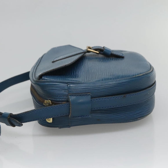 LOUIS VUITTON Epi June Feuille Shoulder Bag Blue M52155 LV Auth 126600