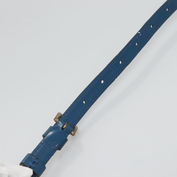 LOUIS VUITTON Epi June Feuille Shoulder Bag Blue M52155 LV Auth 126600