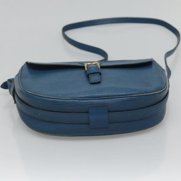 LOUIS VUITTON Epi June Feuille Shoulder Bag Blue M52155 LV Auth 126600