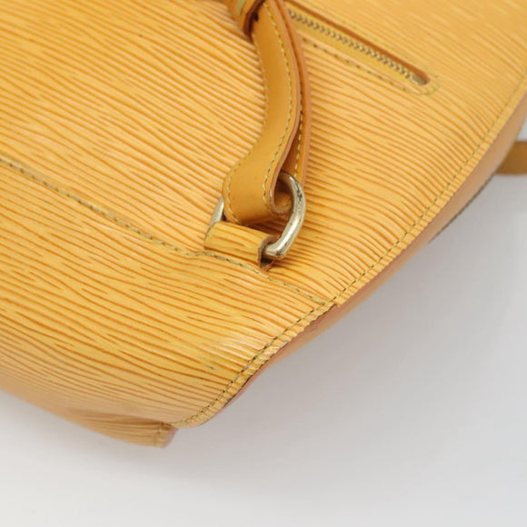 LOUIS VUITTON Epi Mabillon Backpack Yellow M52239 LV Auth 126601
