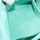 CHANEL Chain Choco Bar Shoulder Bag Lamb Skin Light Blue Silver CC Auth 126604-20