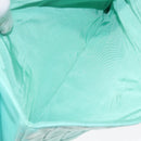 CHANEL Chain Choco Bar Shoulder Bag Lamb Skin Light Blue Silver CC Auth 126604-21