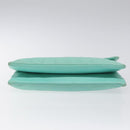 CHANEL Chain Choco Bar Shoulder Bag Lamb Skin Light Blue Silver CC Auth 126604-9