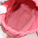 CHANEL Chain Shoulder Bag Lamb Skin Pink Gold CC Auth 126608M-9