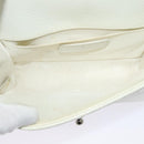 CHANEL Chain Matelasse Boy Chanel Shoulder Bag Enamel White CC Auth 126609-18