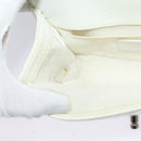 CHANEL Chain Matelasse Boy Chanel Shoulder Bag Enamel White CC Auth 126609-20