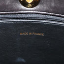 CHANEL Matelasse Chain Shoulder Bag Enamel Black Gold CC Auth 126614-16