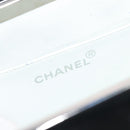 CHANEL Matelasse Hand Bag Enamel Black Silver CC Auth 126615-18