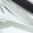 CHANEL Matelasse Hand Bag Enamel Black Silver CC Auth 126615-21