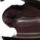 CELINE C Sulky Shoulder Bag Canvas Brown gold Auth 126616-20