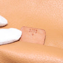 CELINE Macadam Canvas Vanity Pouch PVC Leather Brown Gold Auth 126618-12