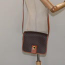 CELINE Macadam Canvas Shoulder Bag PVC Leather Brown Gold Auth 126619-21