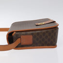 CELINE Macadam Canvas Shoulder Bag PVC Leather Brown Gold Auth 126619-4