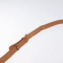 CELINE Macadam Canvas Shoulder Bag PVC Leather Brown Gold Auth 126619-8