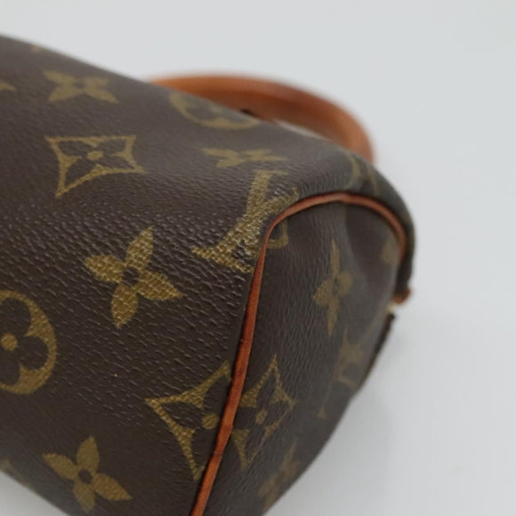 LOUIS VUITTON Monogram Mini Speedy Hand Bag M41534 LV Auth 126625