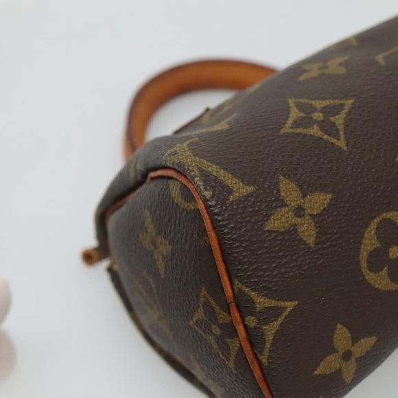 LOUIS VUITTON Monogram Mini Speedy Hand Bag M41534 LV Auth 126625