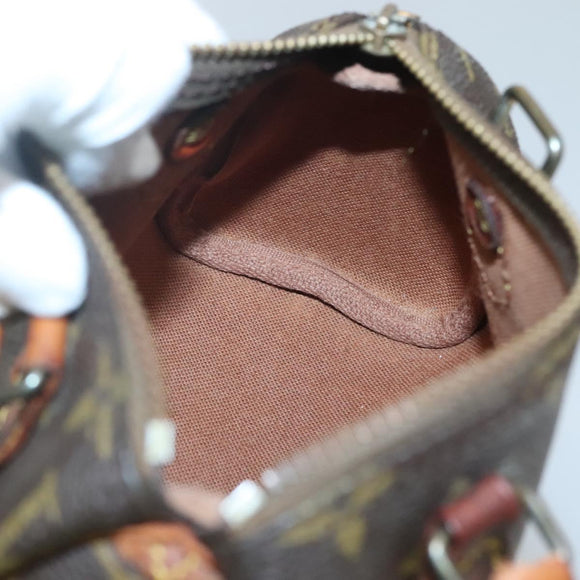 LOUIS VUITTON Monogram Mini Speedy Hand Bag M41534 LV Auth 126625