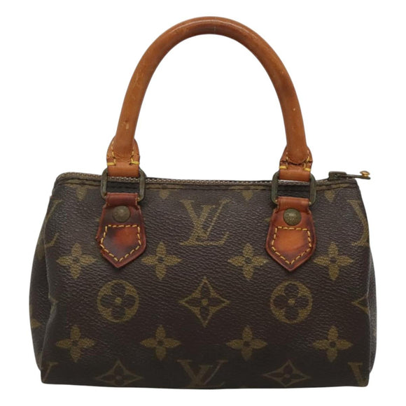 LOUIS VUITTON Monogram Mini Speedy Hand Bag M41534 LV Auth 126625