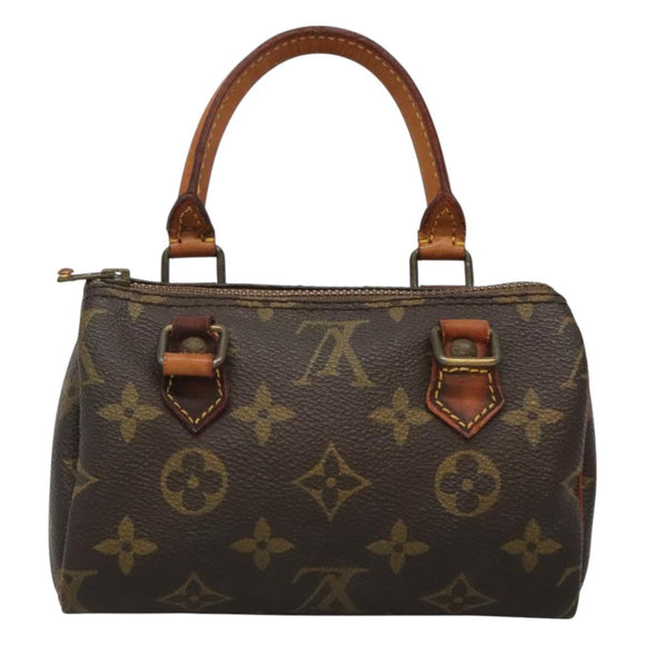 LOUIS VUITTON Monogram Mini Speedy Hand Bag M41534 LV Auth 126625