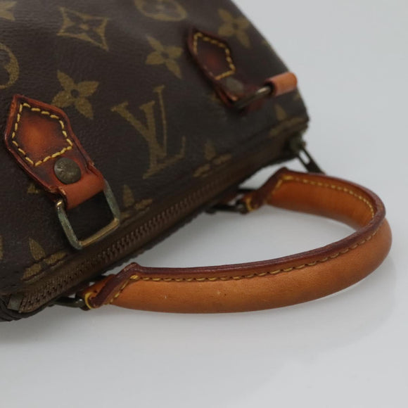LOUIS VUITTON Monogram Mini Speedy Hand Bag M41534 LV Auth 126625