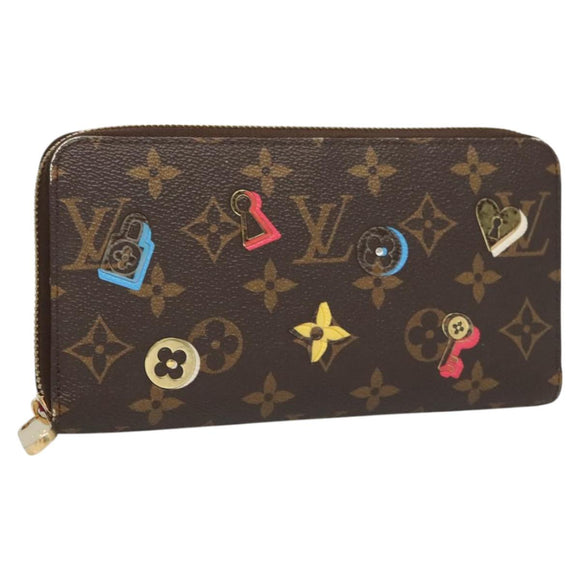 LOUIS VUITTON Monogram Lovelock Zippy Wallet Long Wallet M64116 LV Auth 126640