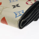 LOUIS VUITTON Monogram Game On Portefeuillezoe Wallet White M57491 Auth 126651-15