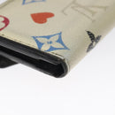 LOUIS VUITTON Monogram Game On Portefeuillezoe Wallet White M57491 Auth 126651-16