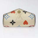 LOUIS VUITTON Monogram Game On Portefeuillezoe Wallet White M57491 Auth 126651-5