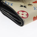 LOUIS VUITTON Monogram Game On Portefeuillezoe Wallet White M57491 Auth 126651-14