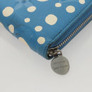 LOUIS VUITTON Empreinte Yayoi Kusama Zippy Wallet Blue M81954 LV Auth 126653-16